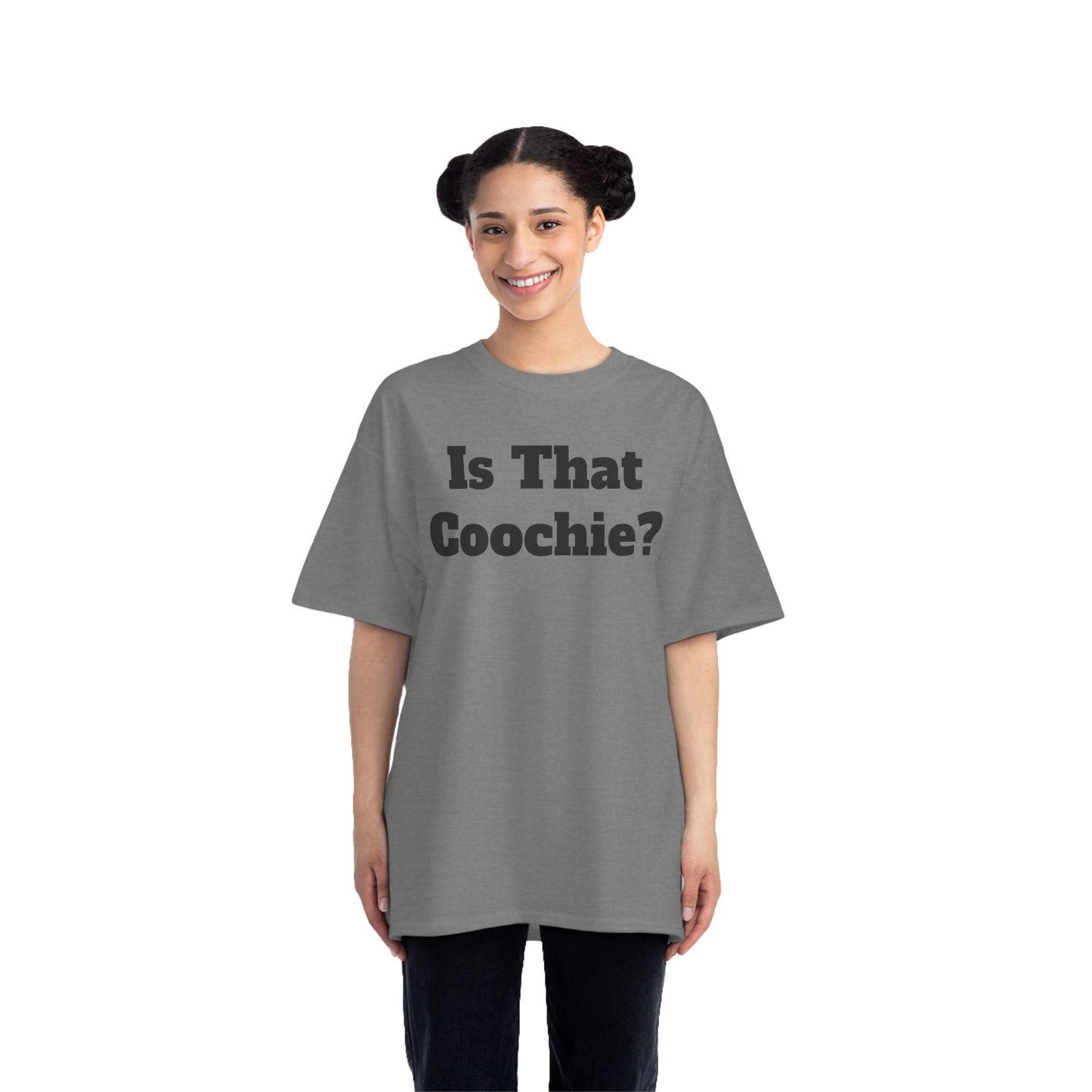 "Is That Coochie?" T-Shirt - Bold & Humorous Graphic Tee for women